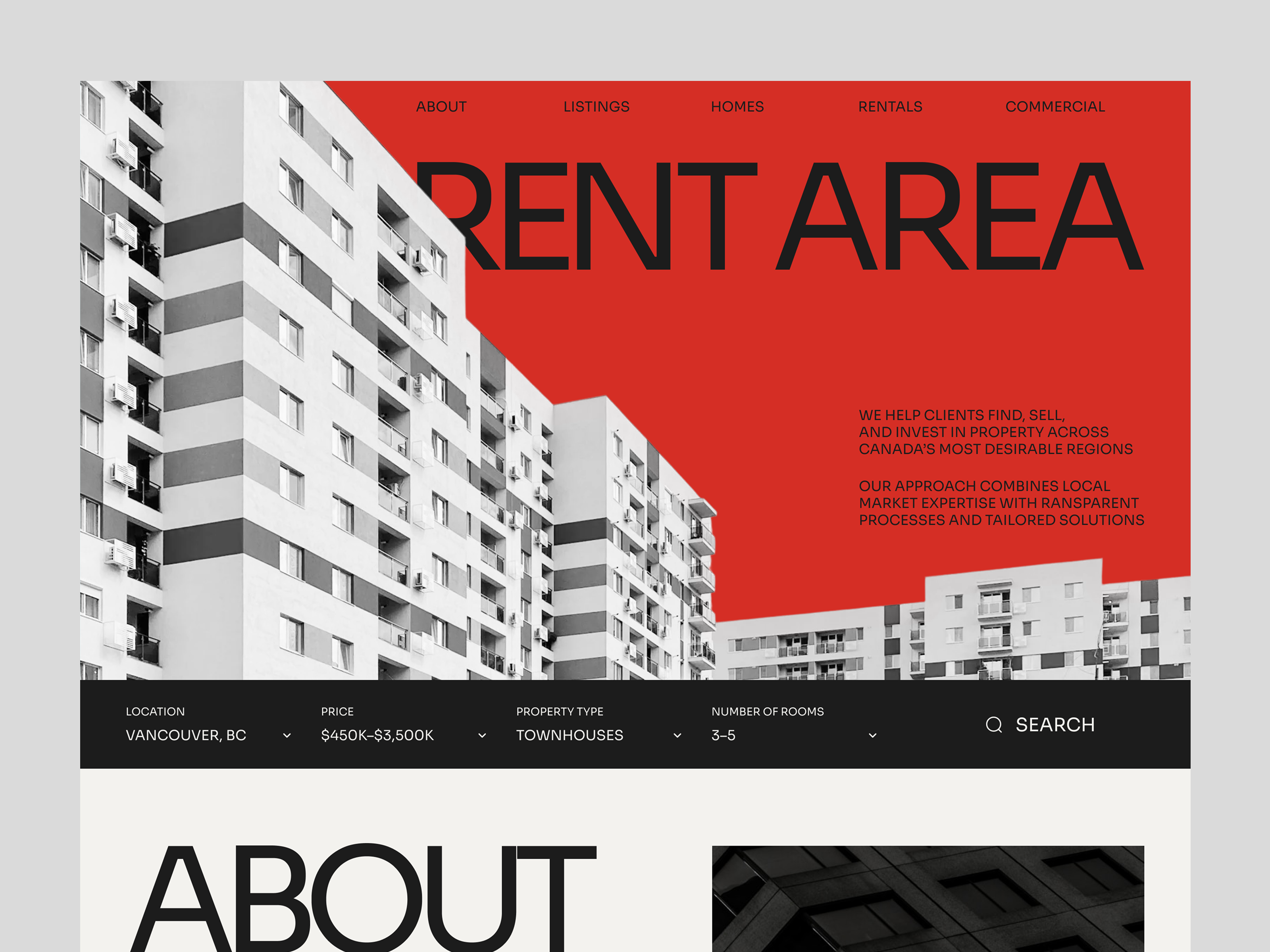 Luxury Real Estate Agency Website UI Design