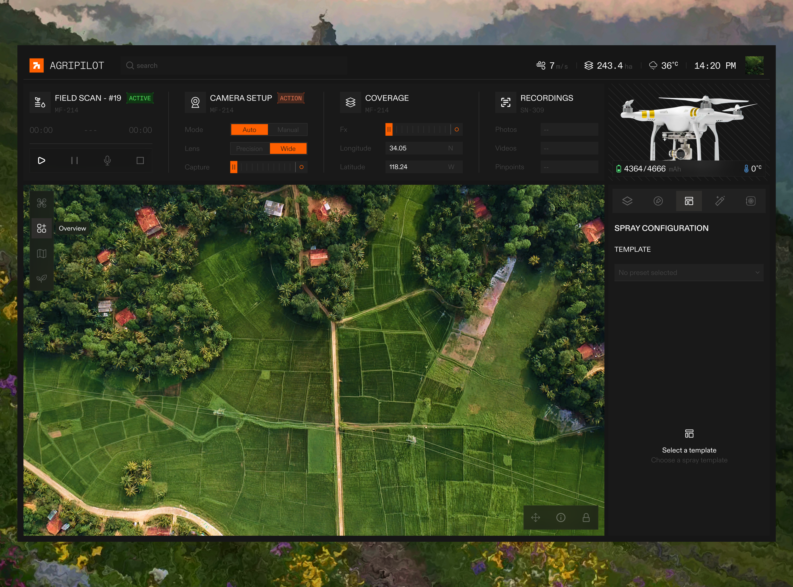 Smart Field Automation Dashboard agriculture ai design clean dashboard design design minimal startup tech ui ui design