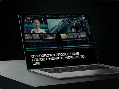 Minimalist Dark Mode for Creative Studios cinematography creativestudio darkmode figma minimalistui productionhouse uiux webdesign