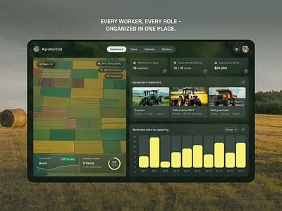 Agriculture App Dashboard UI – AgroControl agriculture app agriculture logo agriculture website animation core app dashboard dairy farm management app dashboard design dashboard ui farm logo modern dashboard phenomenon studio saas dashboard saas logo saas web design task management dashboard tasks dashboard web app web app design web app ui