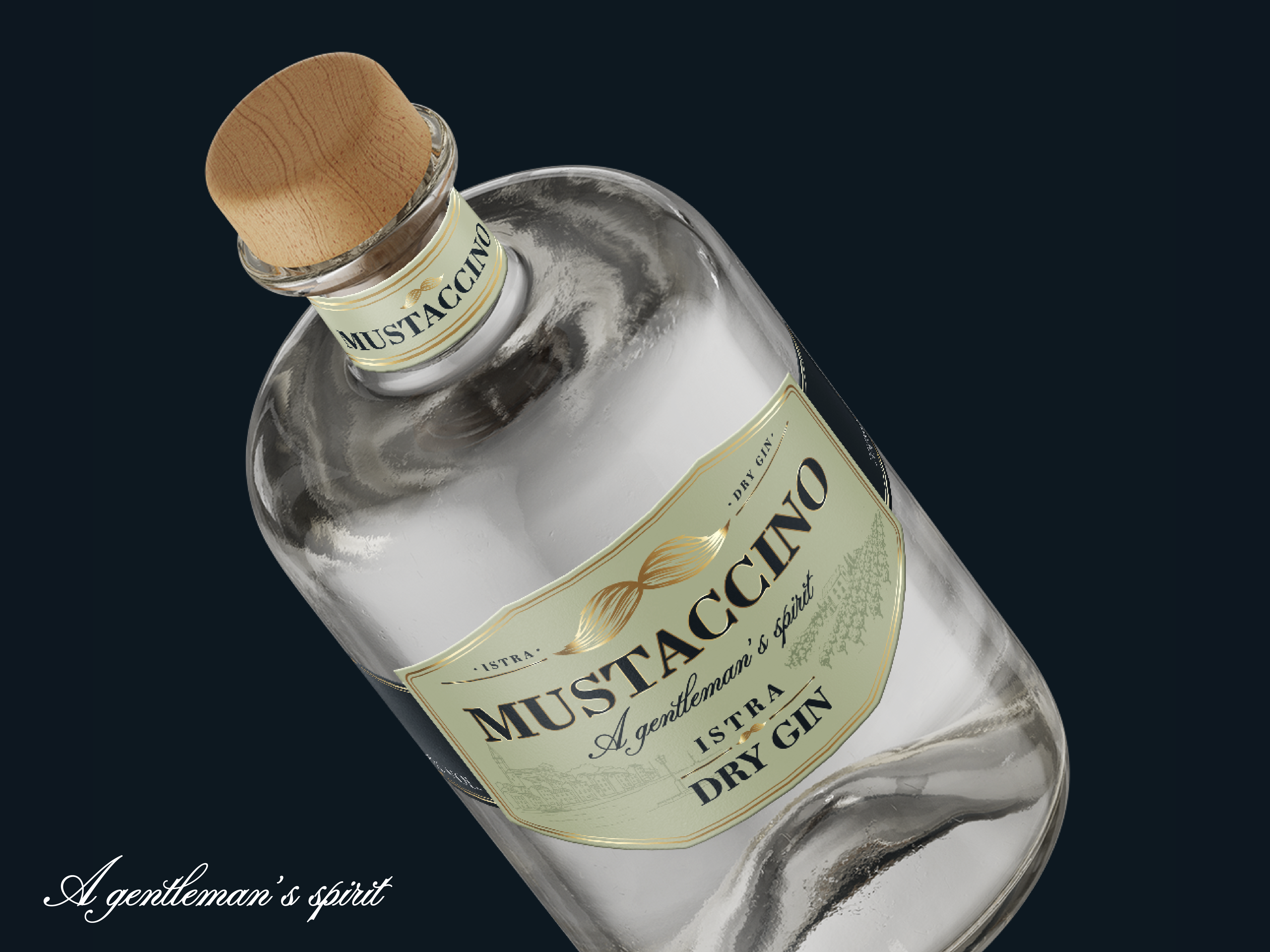 Label Design for Dry Gin bottle bottle branding gin label design premium