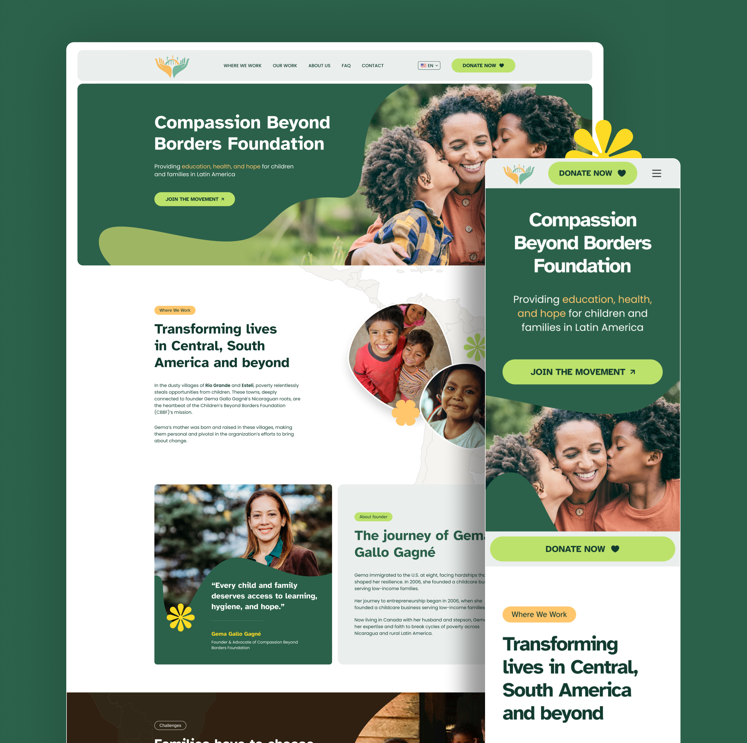 Compassion Beyond Borders: Website & Donation Platform Launch brand website charity website clean design digital presence donation website fundraising platform givelively minimal design mission driven brand modern website nonprofit website responsive design service website stripe integration ui design ux design web design web development website design wordpress