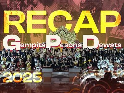 Gempita Pesona Dewata Recap event figma graphic design illustration typography