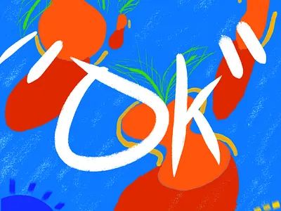 I’m “ok” branding illustration