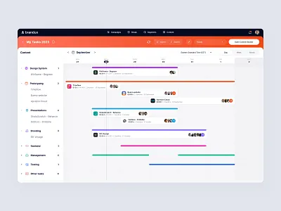 Project schedule management (Chronology) calendar calendar ui concept crm crm portal dashboard design erp finance interface management planner product design project schedule ui ux web website white