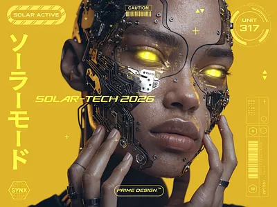 Solar-Tech 2026 — Cybernetic Evolution branding campain design graphic design illustration logo typography