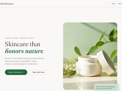 Skincare Cosmetic Store (Custom Quiz) app ecommerce graphic design quiz skincare uxui