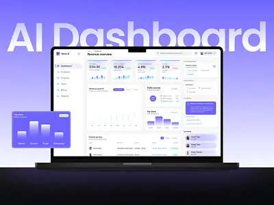 Nexus AI – SaaS Analytics Dashboard ai analytics b2b cleanui dashboard dashboard design design moderndesign saas ui uidesign ux webdesign