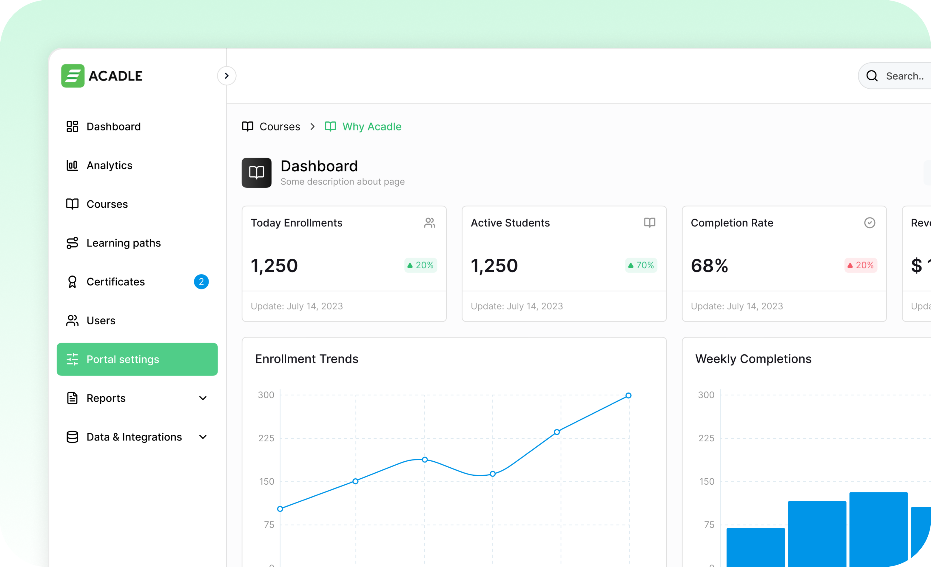 LMS - Dashboard