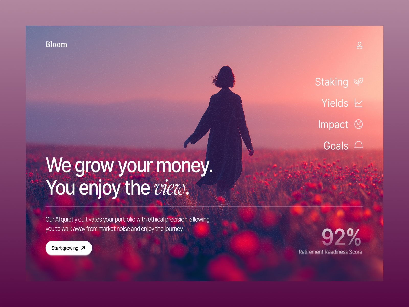 Coldness Into An Organic Experienc /AI Landing Page ai ai assistant ai landing page ai powered website ai startup analytics artificial intelligence beautiful landing page crypto finance gradient interface landing landing page neural network software startup technology tools web design