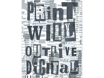 Print will outlive digital newspaper print type