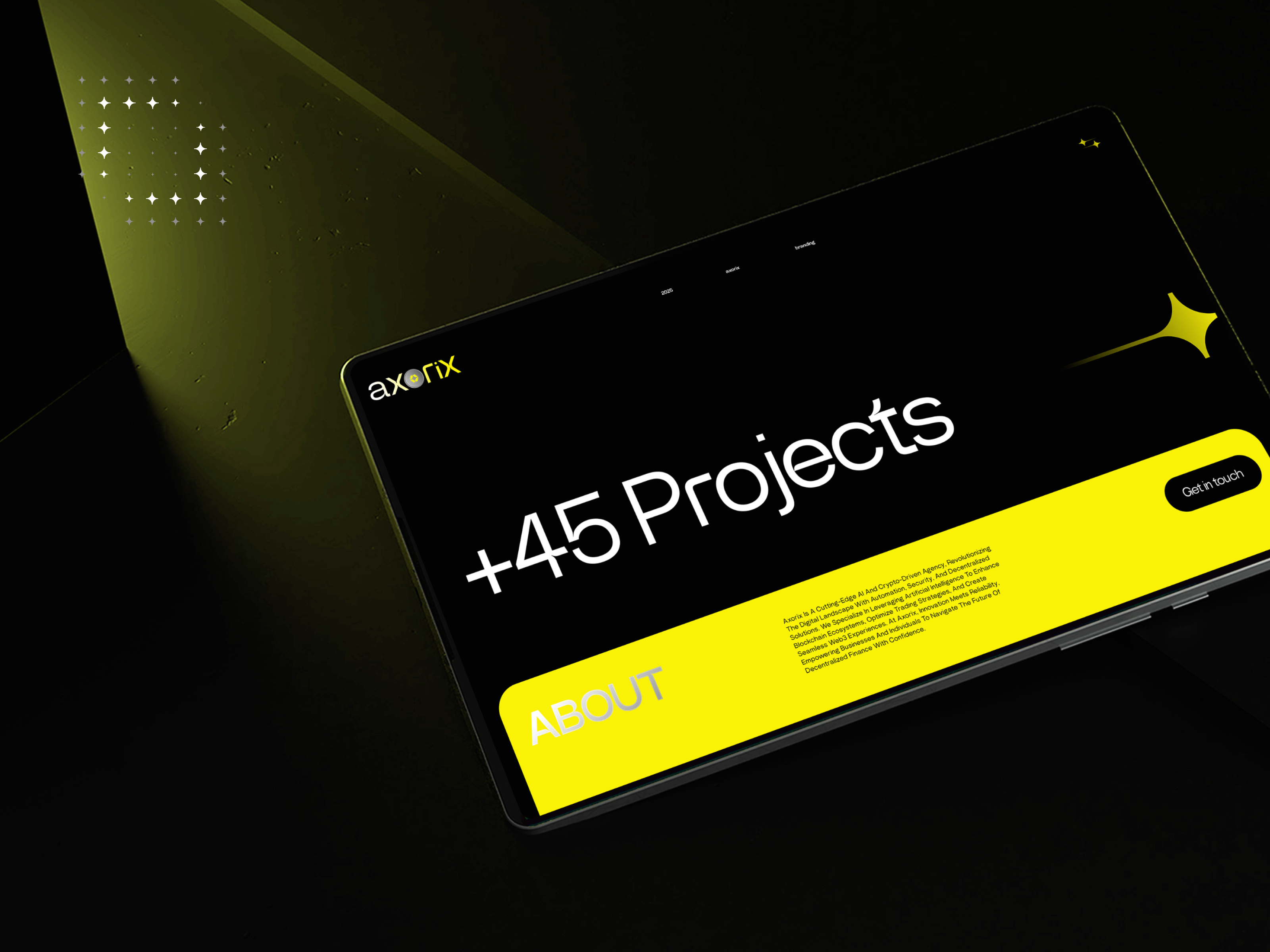 Web3 Fintech Landing Page Mockup | AI DeFi Platform