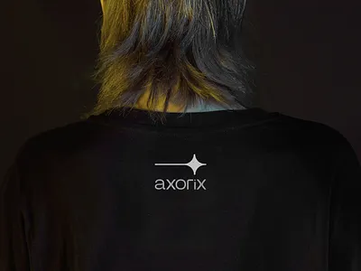 Web3 Brand Application & Merchandise Design | Axorix blockchain brand identity crypto brand application fintech branding system web3 merchandise design