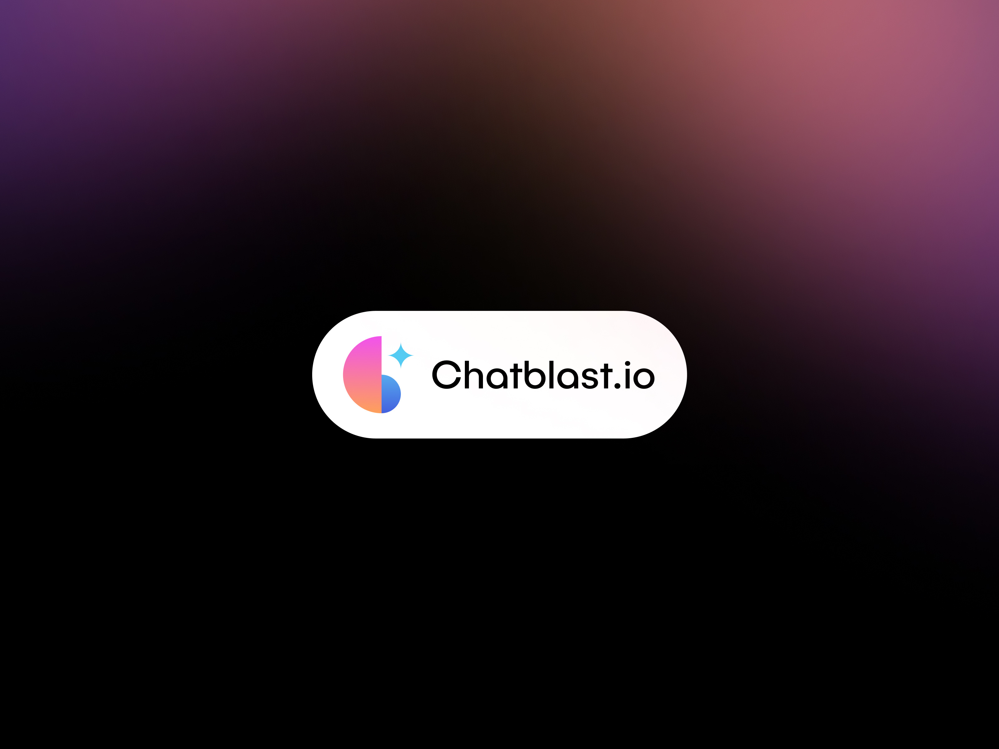 Chatblast.io Logo Design | AI SaaS CRM Brand Identity