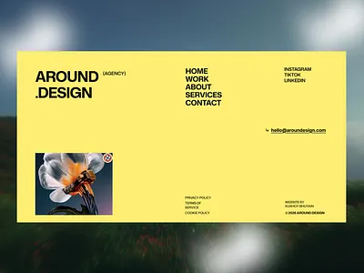 Strategic Footer Design for Creative Agency Website web layout