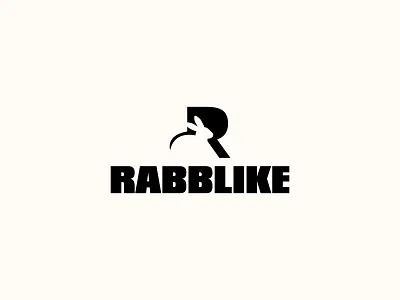 Modern R Letter Rabbit Logo animal logo branding bunny logo design contemporary branding custom logo design fashion brand logo graphic design letter r logo logo logo design modern logo design negative space logo rabbit logo startup logo strong wordmark logo vector