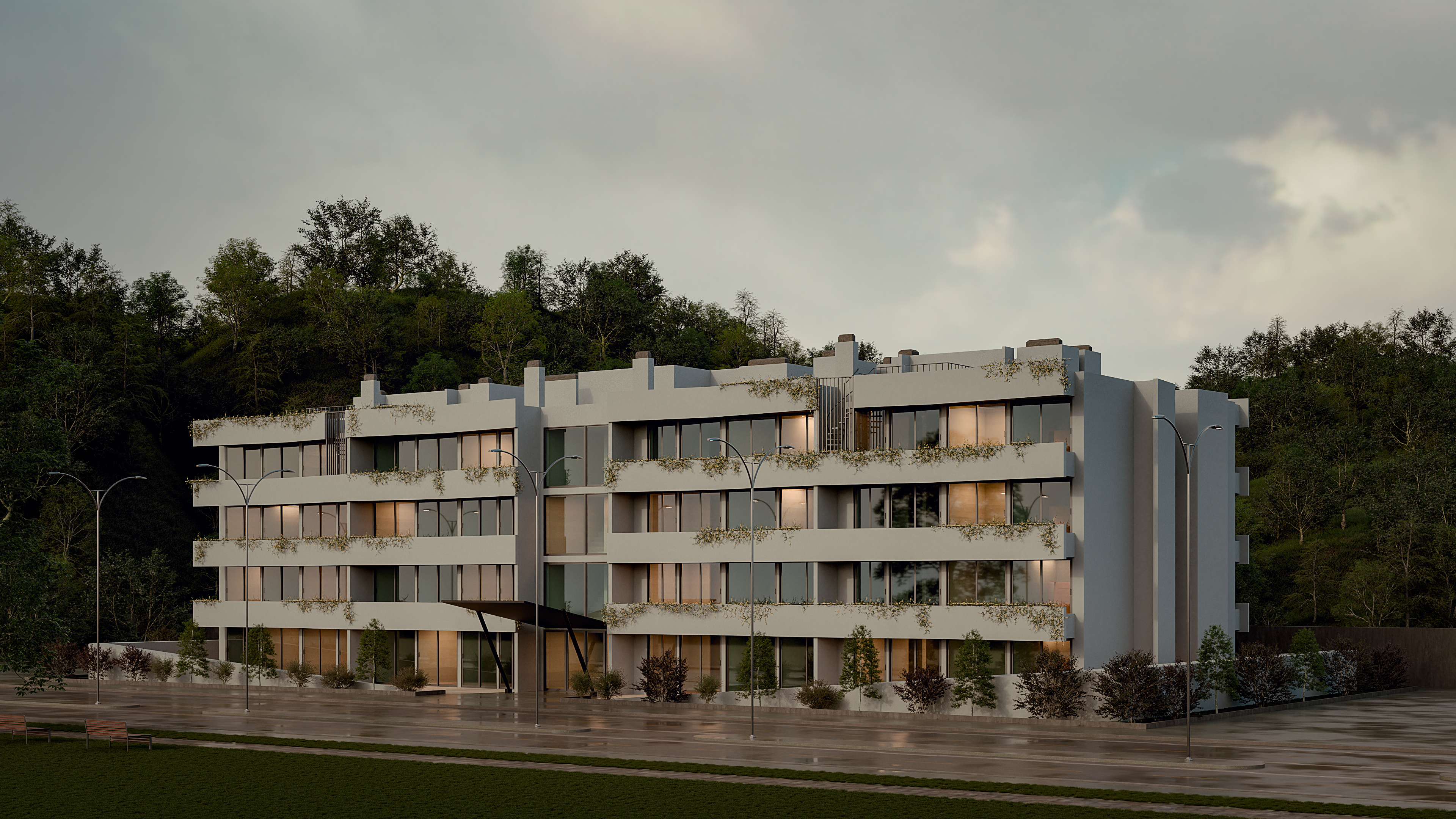 Lautaro Condominium 3dart 3drendering apartment archdaily architecturaldesign architecturalrender architecturalvisualization architecturephotography archviz archvizcommunity cgiarchitecture condominium exteriorarchviz exteriordesign housedesign moderndesign realism render3d renderexterior sunset