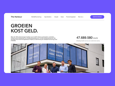 The Harbour — corporate website redesign animation design ui ux web