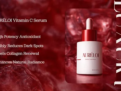 AURÉLOI Vitamin C Serum branding design graphic design logo motion graphics