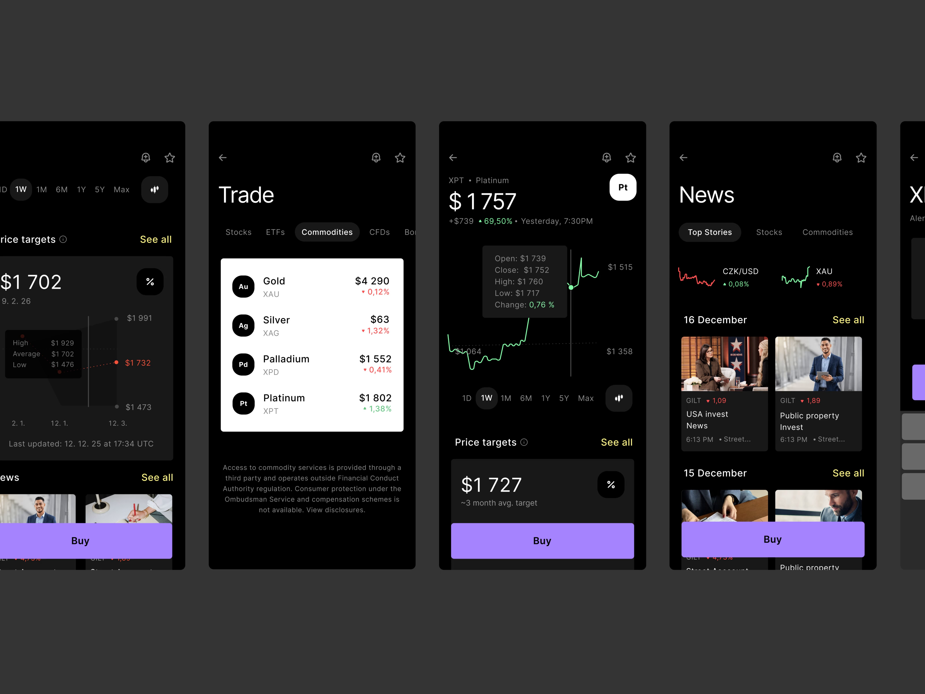 Example of Fintech & Crypto App Design