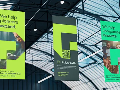 Polygrowth. Visual Identity branding logo visual identity