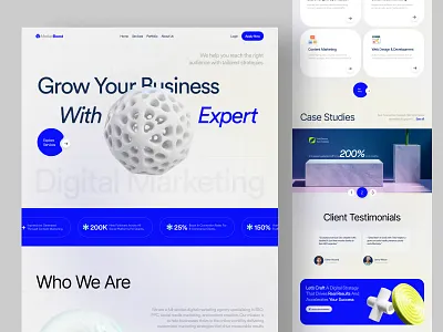 Digital Marketing Agency Website ui ux website