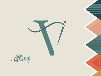Sew Valarie Logo branding logo vector