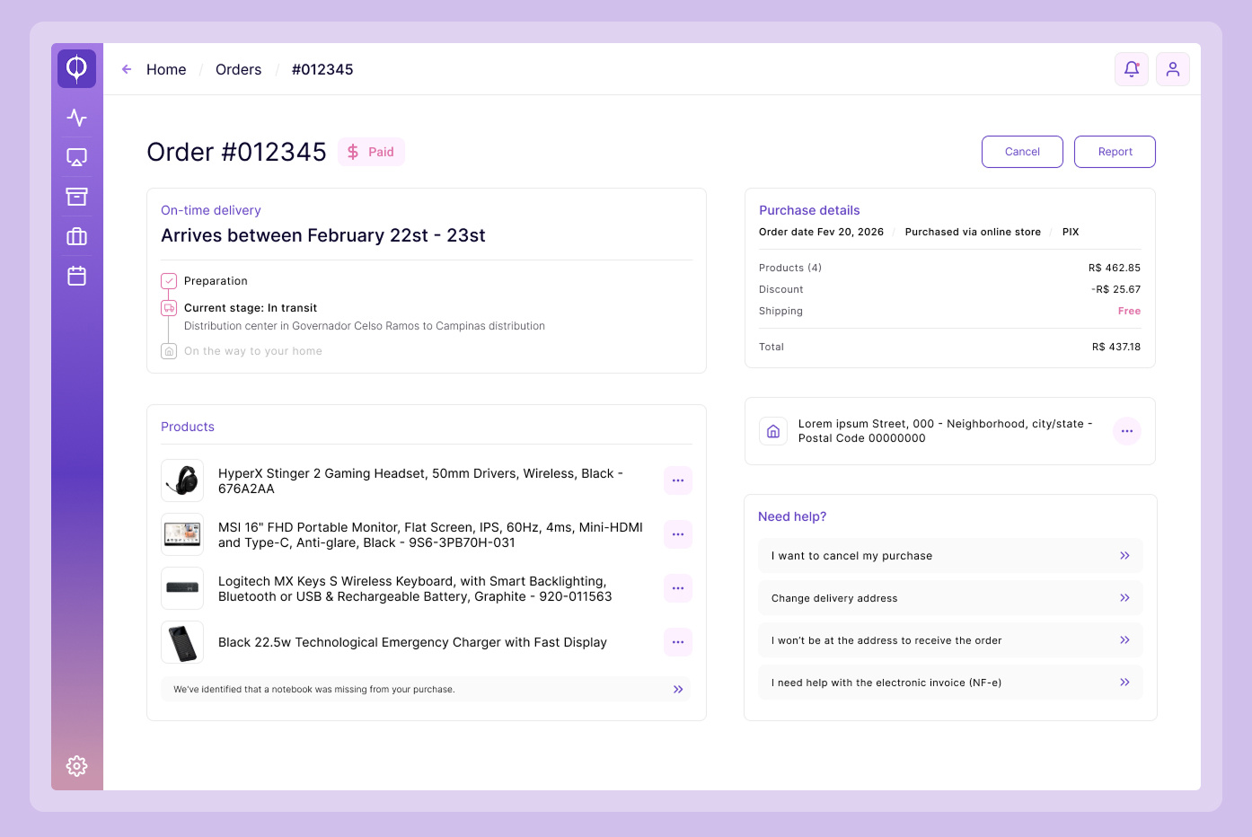 Purchased orders ecommerce pricing ui ui challenge ux