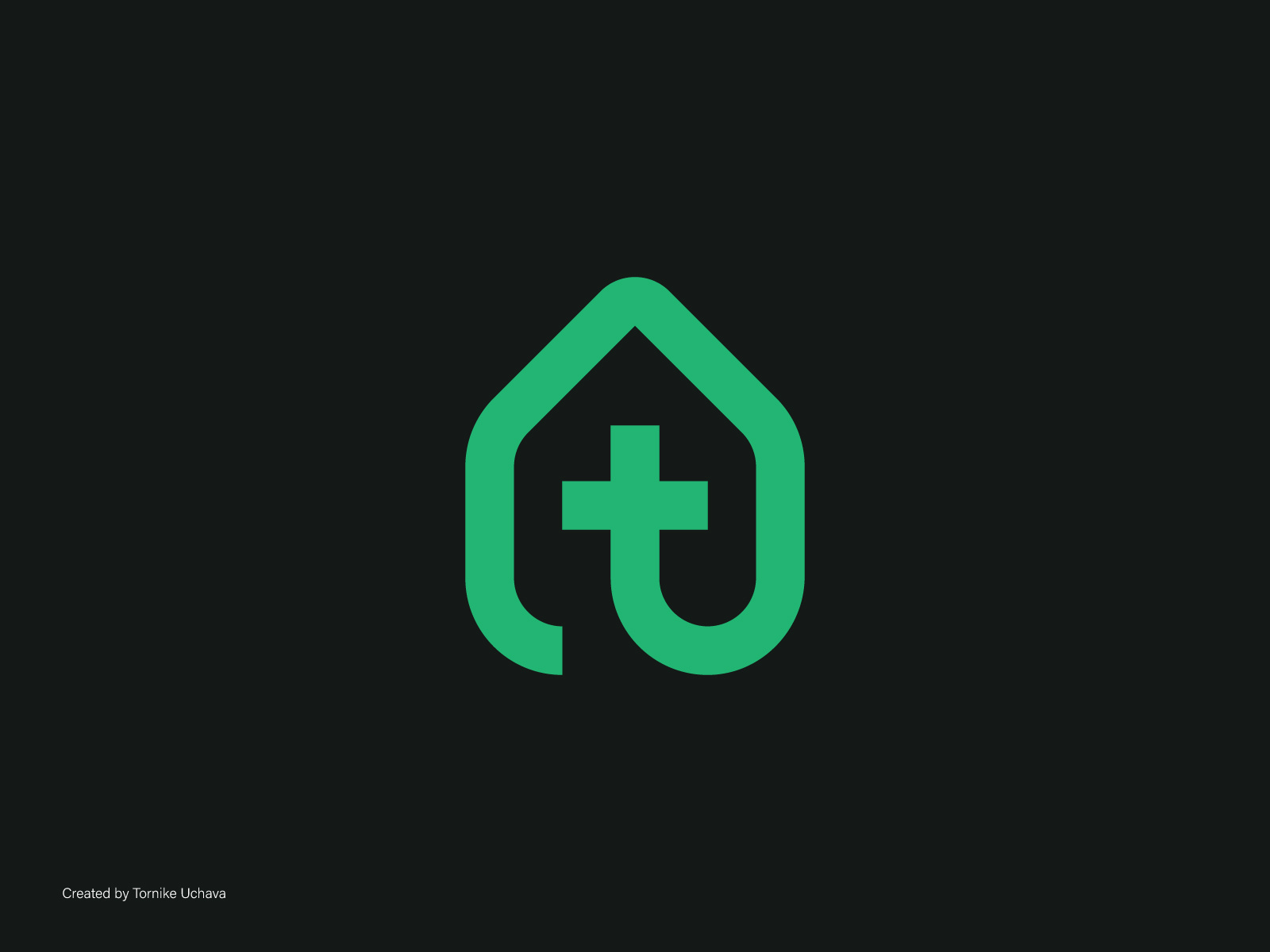 Faith at Home | Minimalist Cross & House Logo Design