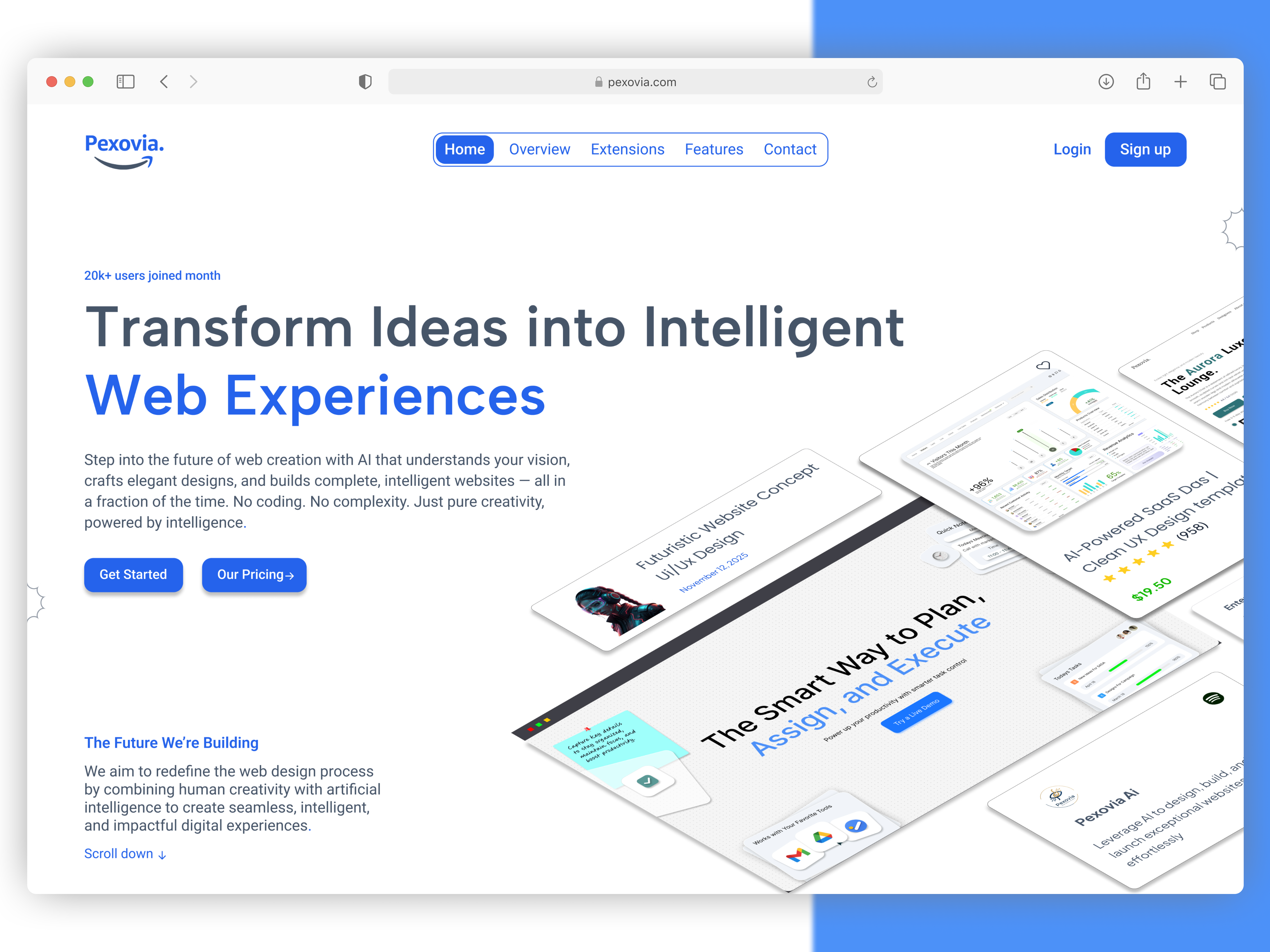 AI SaaS Landing Page UI Design | Modern Web App Homepage ai platform ui ai website design blue theme ui clean ui creative agency website dashboard ui hero section design landing page design minimal interface modern homepage product design responsive web design saas homepage saas ui startup website tech landing page ux design web app ui web design inspiration website ui