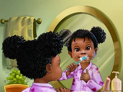 Morning Magic with Chloe| Narrative Illustration 2d character design book series design character design character expression childrens book illustration childrens illustration niche chloe character cute girl character daily life art digital painting educational art interior illustration kid lit artist kids illustration mirror reflection morning routine narrative illustration picture book artist storybook art visual storytelling