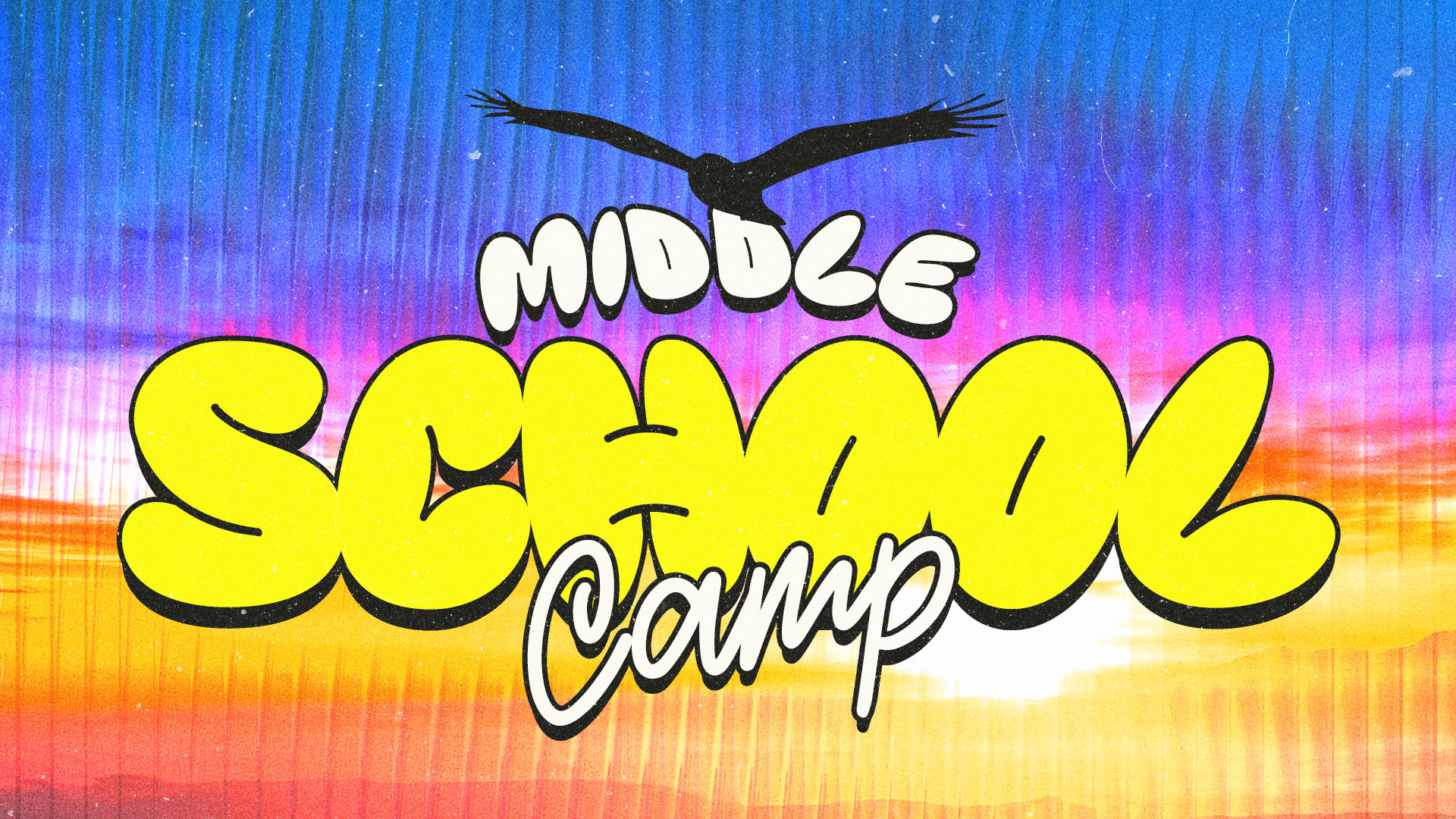 Middle School Camp | Church Event christian church editorial design god graphic design jesus poster sermon social media type design