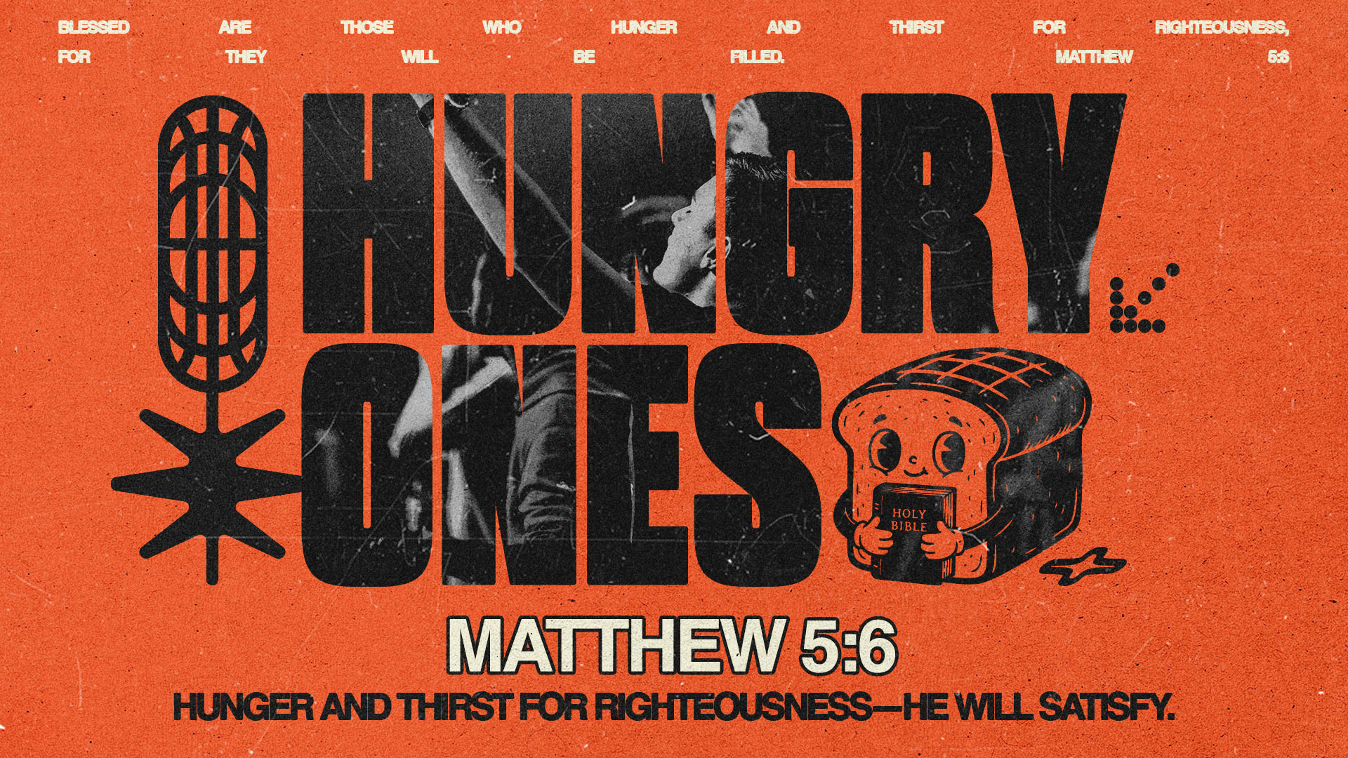 Hungry Ones | Church Event christian church editorial design god graphic design jesus poster sermon social media type design