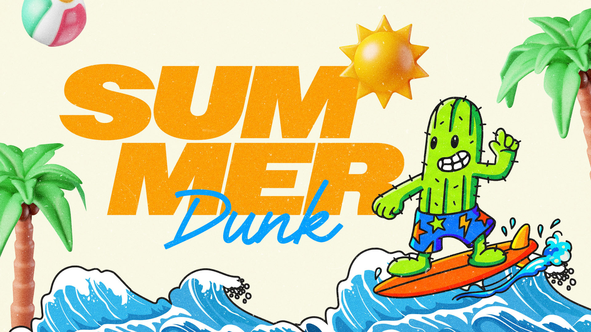 Summer Dunk | Church Event christian church editorial design god graphic design jesus poster sermon social media type design