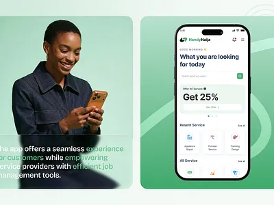 HandyNaija — Home Services Marketplace UI 2025 2026 appdesign behance casestudy design designsystem dribbble figma marketplace mobiledesign moinul islam rehan moinul rehan productdesign rehan serviceprovider ui ui design ux
