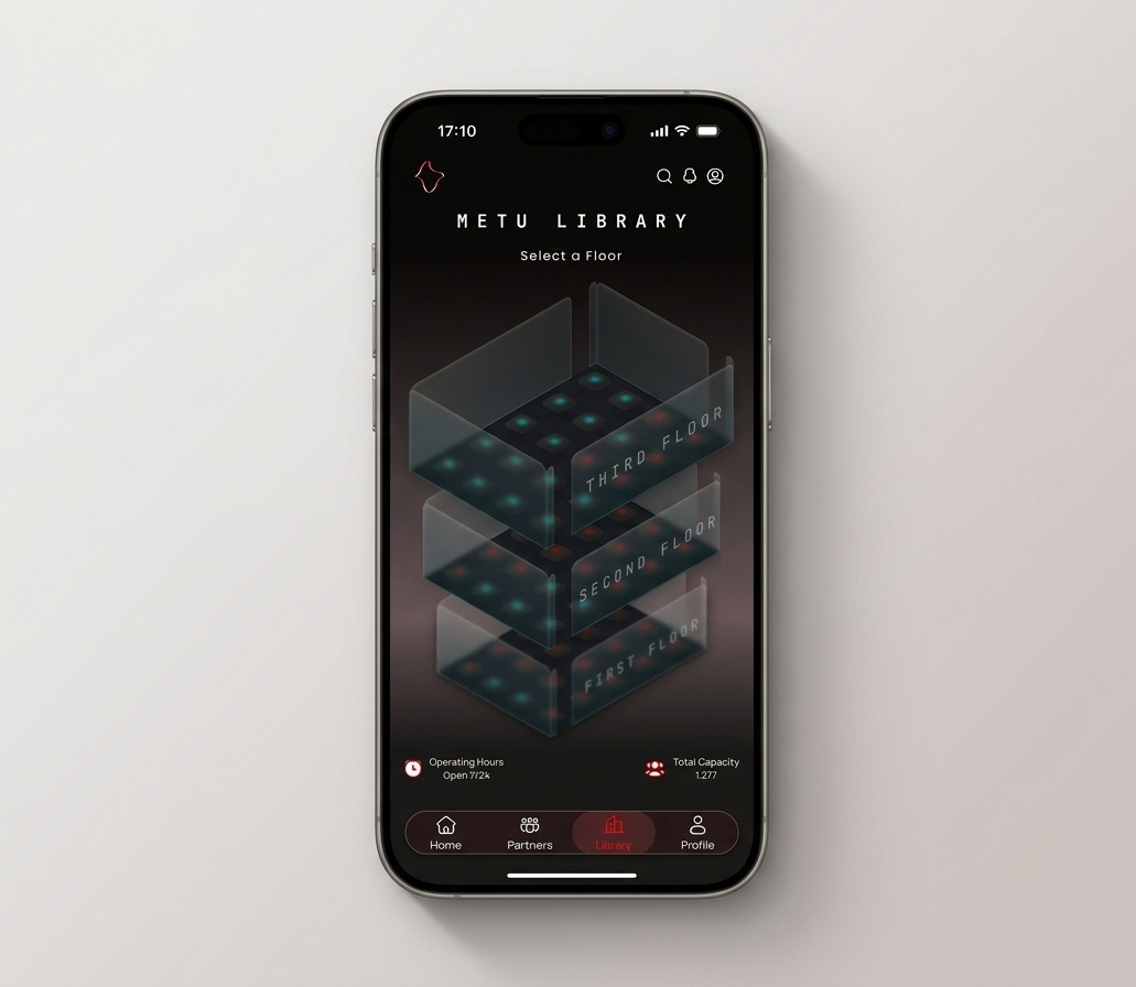 ODTÜ (METU) Campus Study App data visu figma interaction design metu mobile app motion product design ui ux