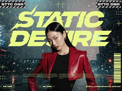 Static Desire — Urban Shock Editorial branding campain design graphic design illustration typography