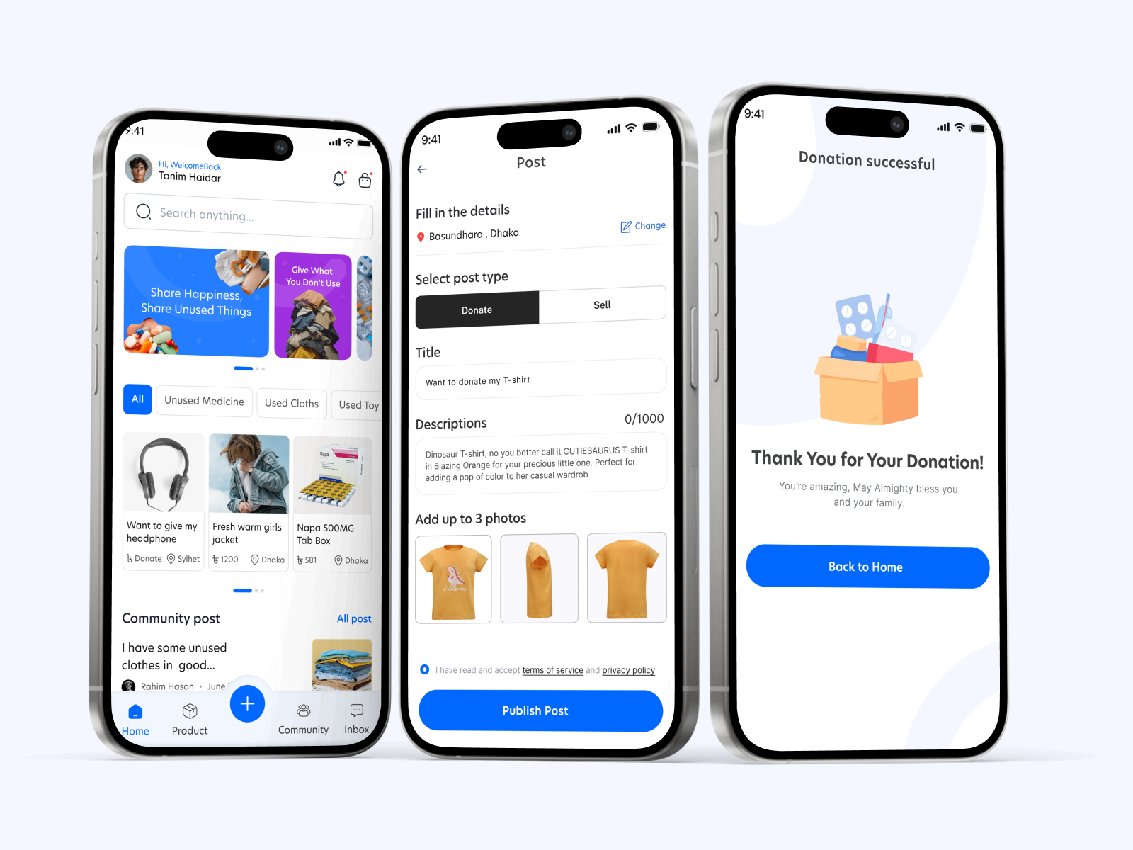 Modern Donation App Mobile UI Design for Fundraising Platforms ai donation app charity donation figma ui designer fund raising helping interface mobile modern design saas mobile app social uiux uiux design user experience design vibe design volunteers wellness app