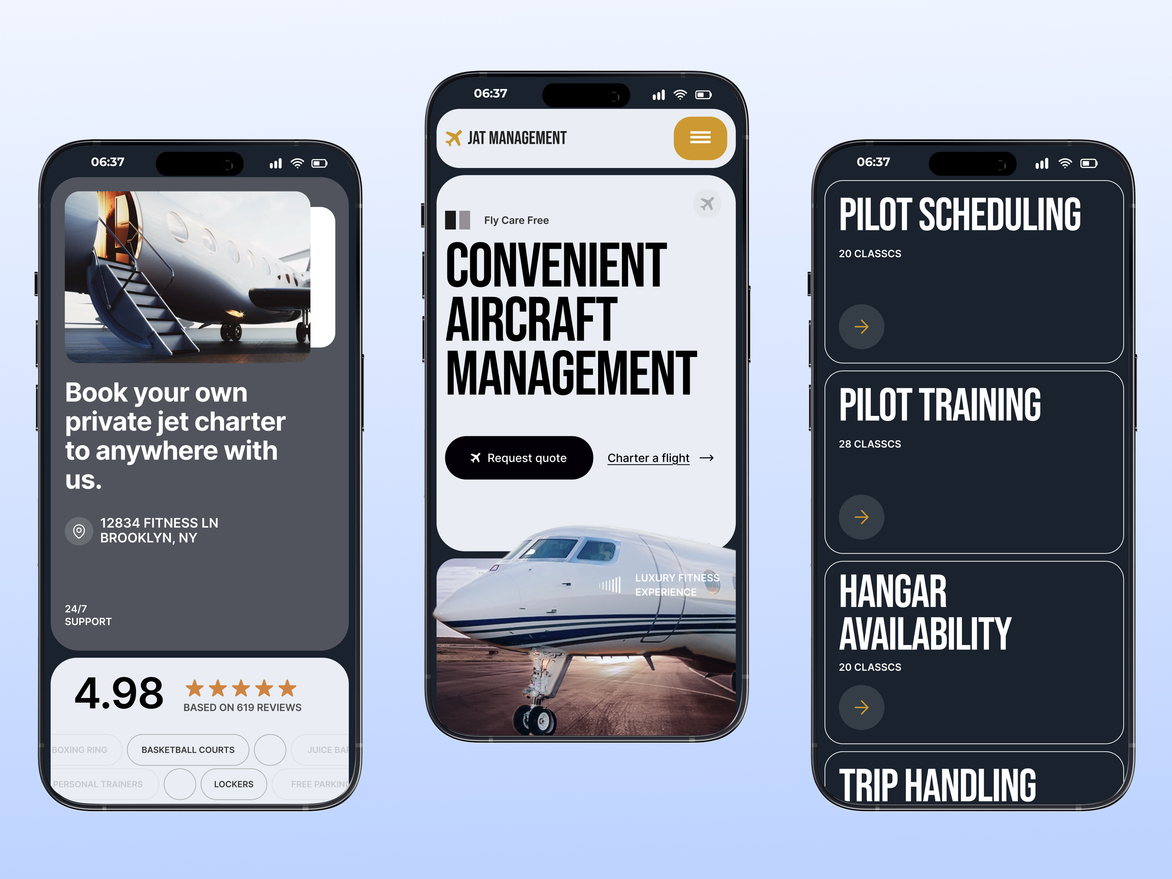 Private Jet Booking Platform - Website UI Design aircraft airplane aviation booking platform booking website flight agency flight booking website flight website landing page luxury website mobile responsive modern website private jet private jet booking ticket travel website ui ux web design website