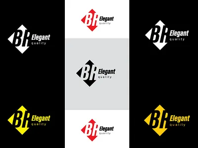 BR LETTER TYPE LOGO DESIGN. design letter logo minimul vector