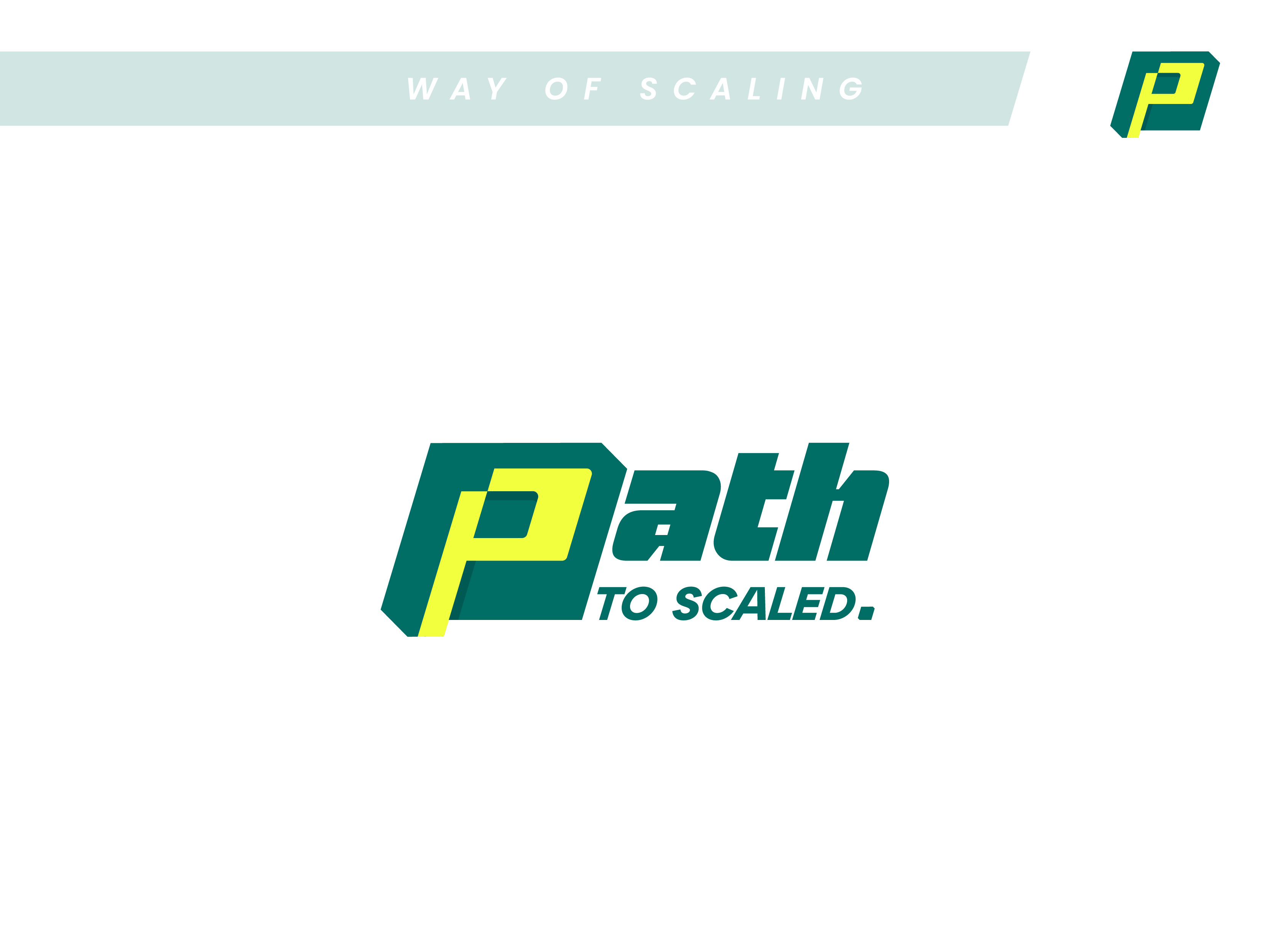 Path to Scaled - Way of Scaling architect business logo architecture logo bold logo branding business logo business scaling colorful logo creative logo engineering logo eye catchy logo geometric logo logo measurement wordmark logo