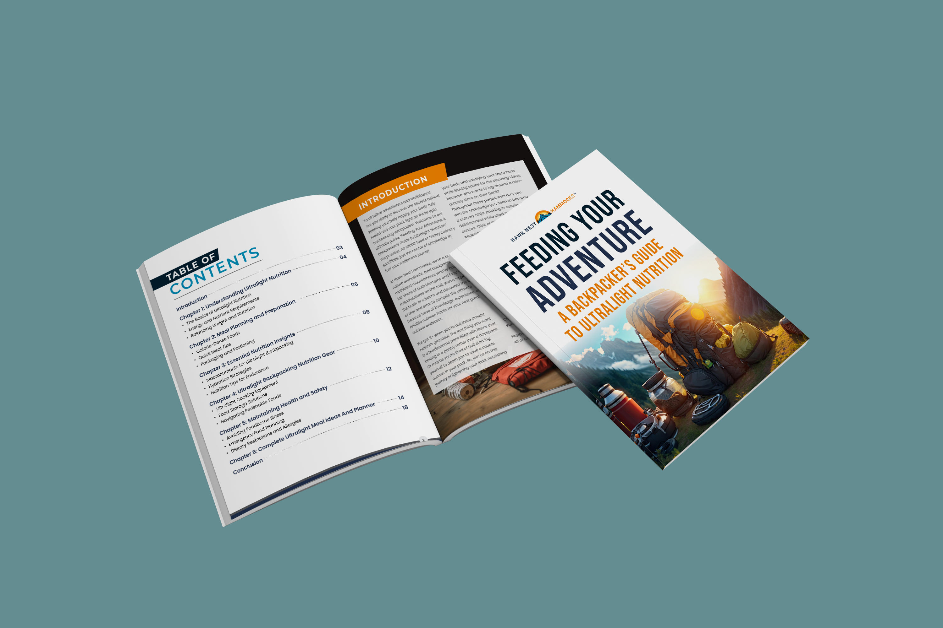 Outdoor Nutrition eBook Design for Gear Brands adobe indesign backpacking guide book layout brand publishing content marketing ebook cover ebook design ebook layout editorial design gear brand design indesign layout layout design layout designer lead magnet design magazine design nutrition guide design outdoor branding print layout publication design