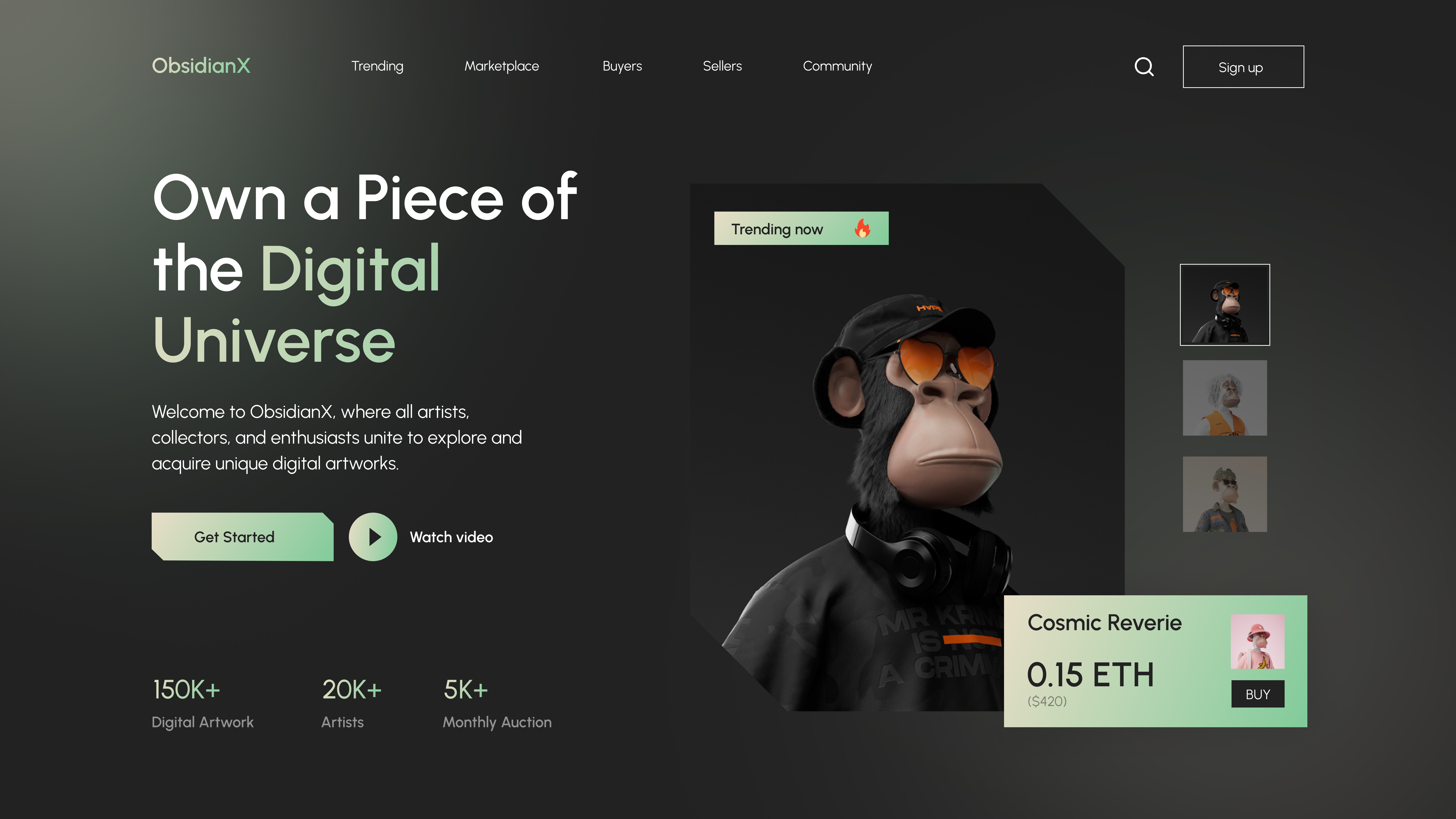 Example of Modern Website Design For Startups