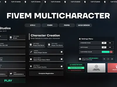 Fivem Multicharacter UI fivem fivem multicharacter ui fivem ui multicharacter ui