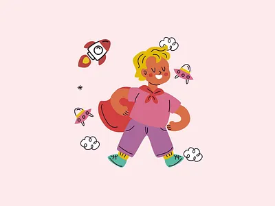 World Children's Day Stickers Animation animation branding childrens design devices graphic design harmony illustration joy morph peace ui unity vector