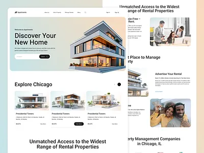 Modern Real Estate Website Design product property website real estate real estate platform real estate website real estate website design ui ux design web