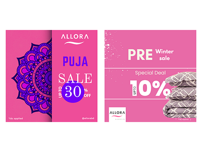 Puja Sale branding canva design frame