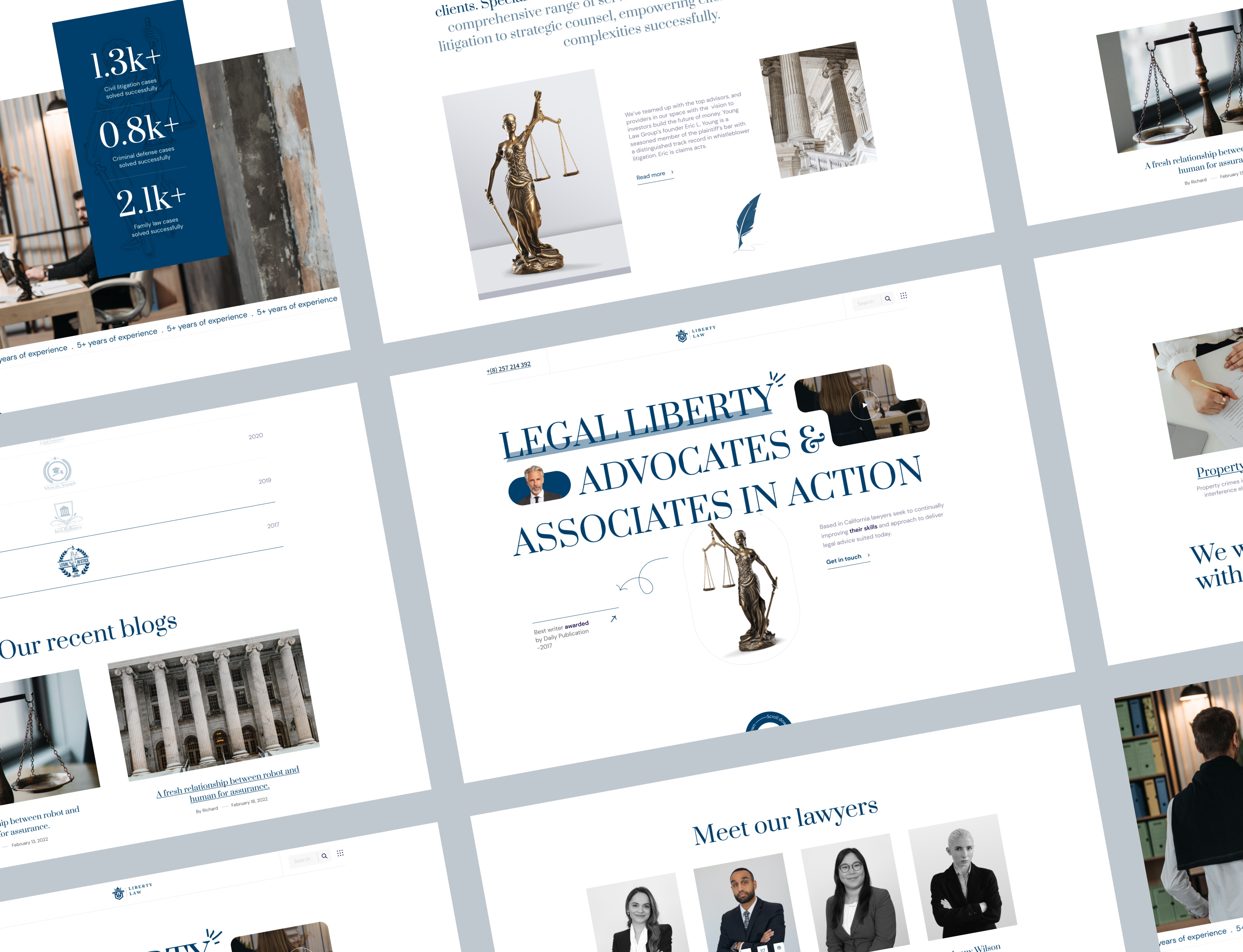Modern Law Firm Home Page - LIBERTYLAW - Webflow Template attorney website consultancy home page landing page law firm law hero section law landing page law website legal adviser legal adviser website legal advisor legal advisor website template ui web design webflow template website website design