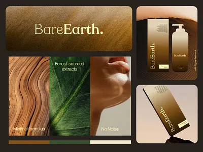 Bare Earth | Identity Development beayty brand bodycare brand design brand development brand identity brand logo branding earthy female gradient identity logo minimal nature packaging product design selfcare skincare brand women