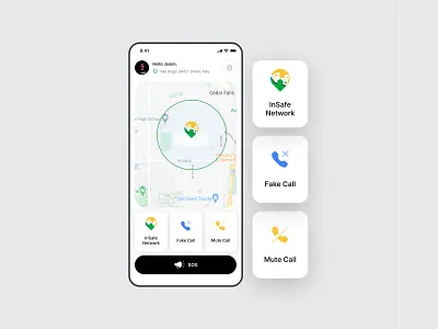 Safety - Mobile App Design app design interface mobile product service startup ui ux web